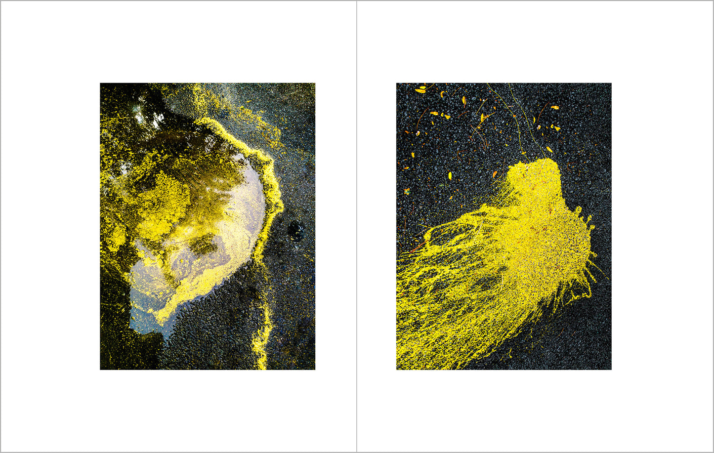 Book of abstractions of spills found on the ground