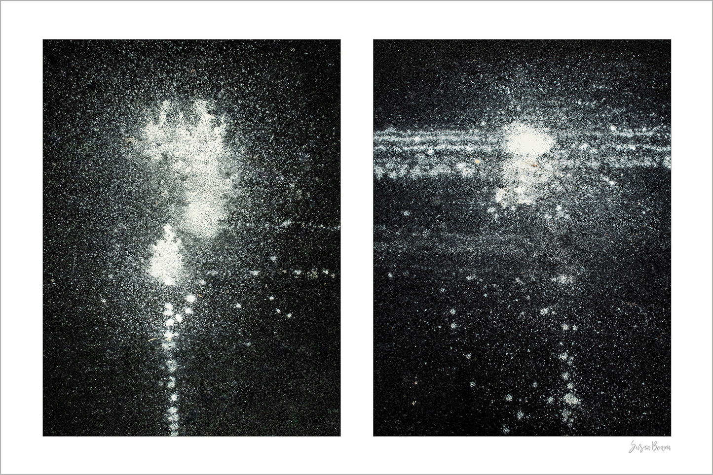 Abstraction of spills found on the ground (celetial)