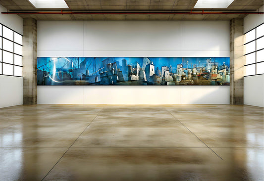 Overlapping multiple exposure shot on film cubist looking