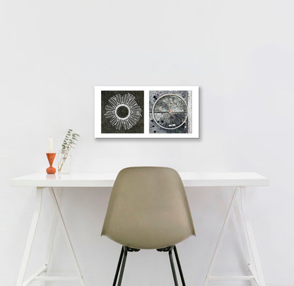 Round Pair #04: Starburst and Bicycle Wheel