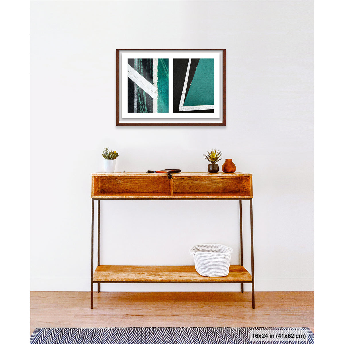 Street Lines #03: Green and White Angles