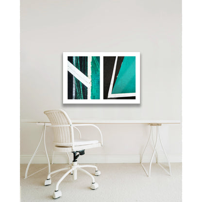 Street Lines #03(t): Green and White Angles
