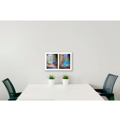 Spills Diptych #01: Oil Spill Pair