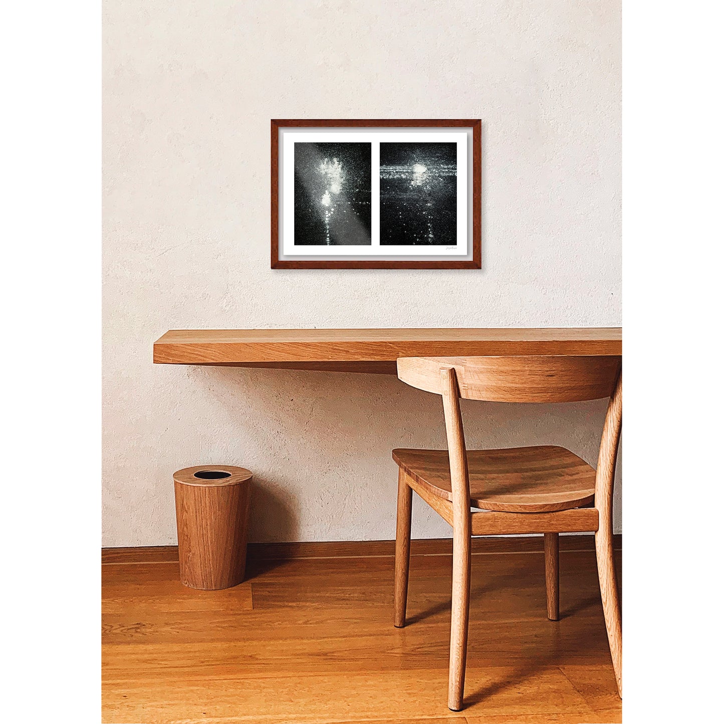 Spills Diptych #10: Chalk Dust on Street