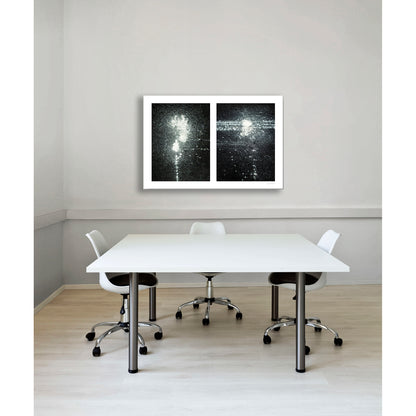 Spills Diptych #10(t): Chalk Dust on Street