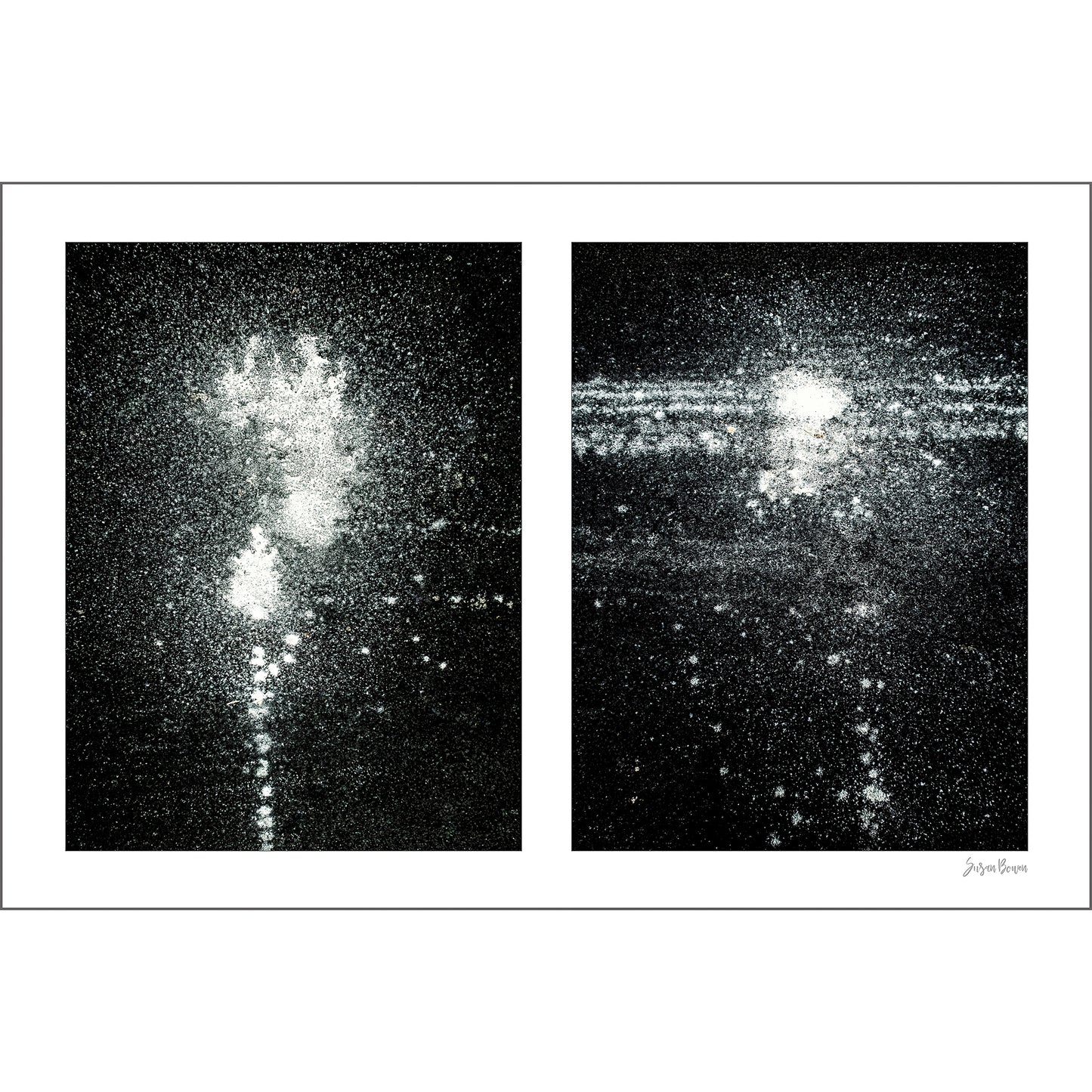 Abstraction of spills found on the ground (celetial)